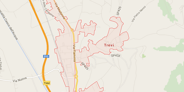 mappa trevi